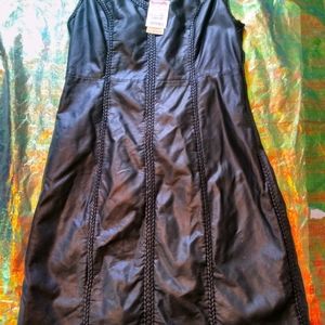 Brand New With Tags Max Studio Black Shiny Short Dress